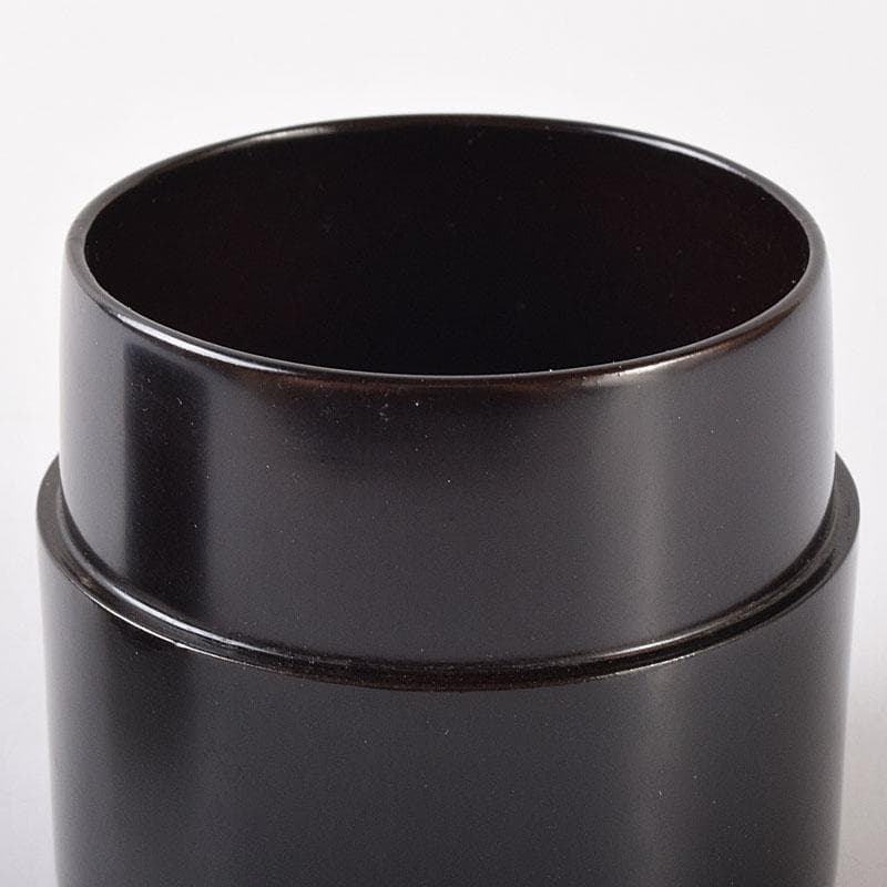 茶道具　黒漆　中次　棗　合わせ箱　V　7356