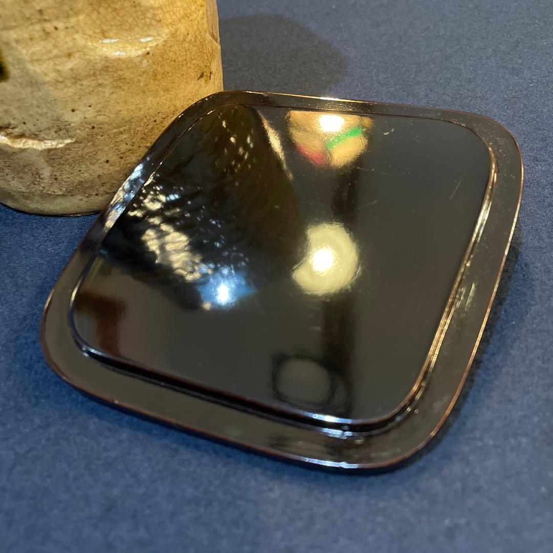 時代物「黄瀬戸」の『菱形 細水指』古箱付　水指　茶道具　細水指