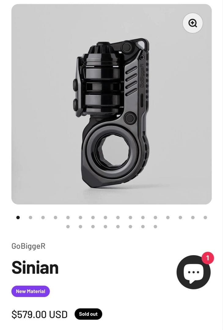 し*の様 GoBiggeR sinian ジルコニウム　カスタム　フィジェットト