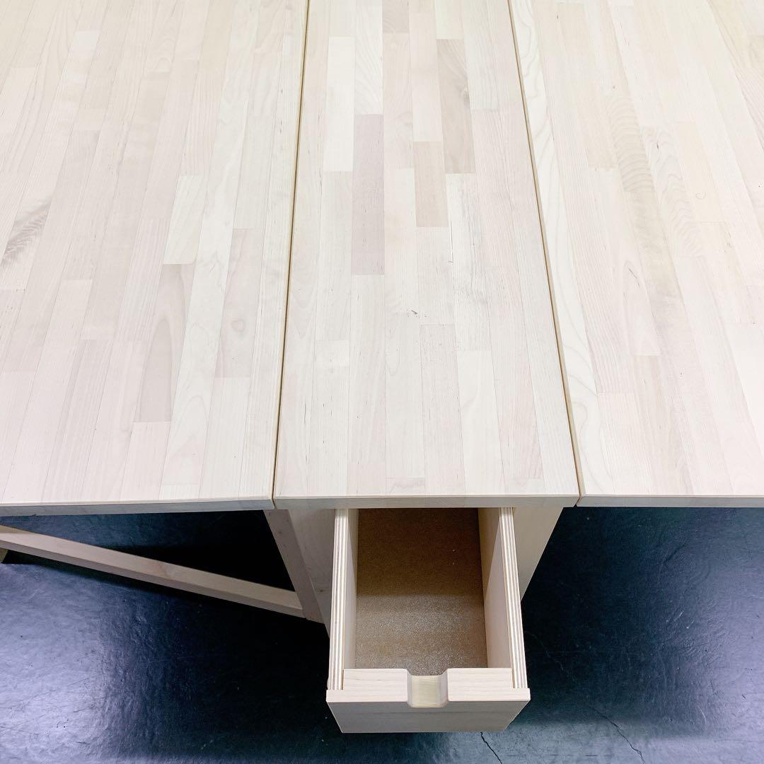 8SAM55 NORDEN ノールデン ゲートレッグテーブル バーチ