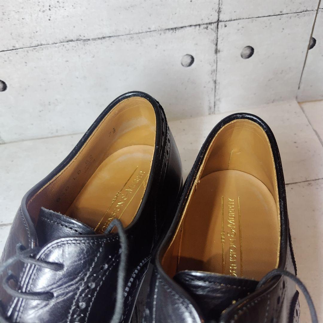 【美品】 ジョンストンアンドマーフィー ウィングチップ 内羽根 本革 革靴