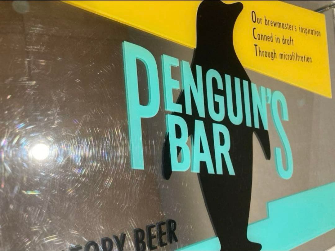 希少 サントリー ペンギンズバー ミラー看板