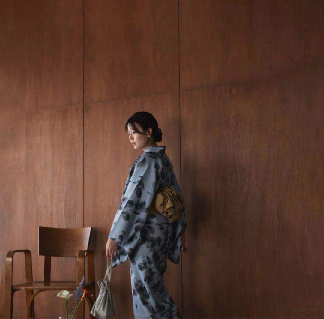 【お値下げ可能】mideal 浴衣3点セット　水色