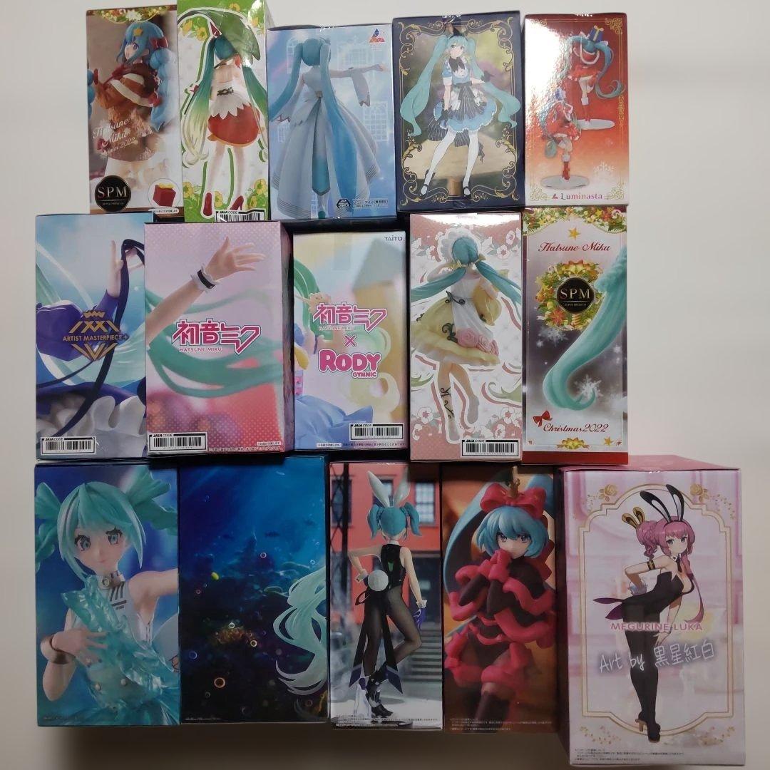 初音ミク 巡音ルカ プライズ景品 フィギュア 15体セット