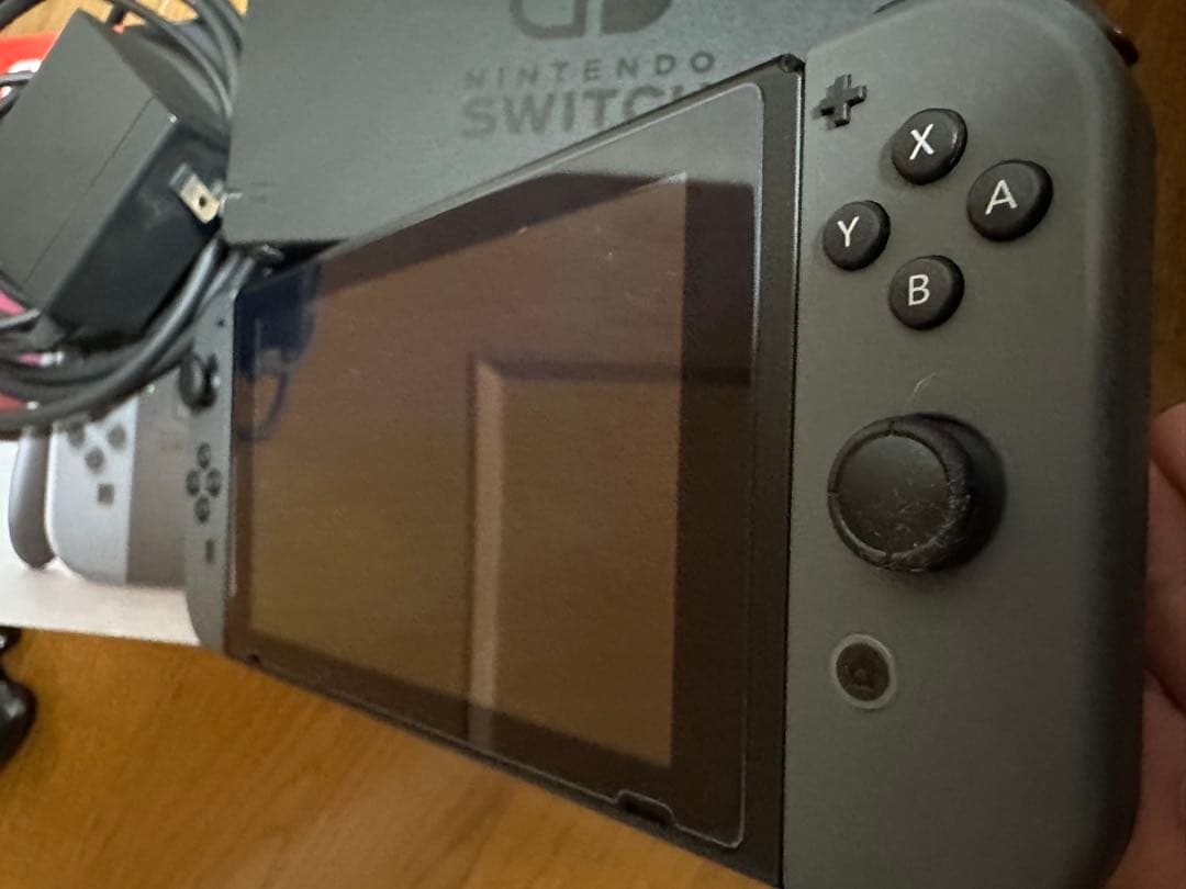 Nintendo Switch 本体 グレー（訳あり）+SDカード（32GB）