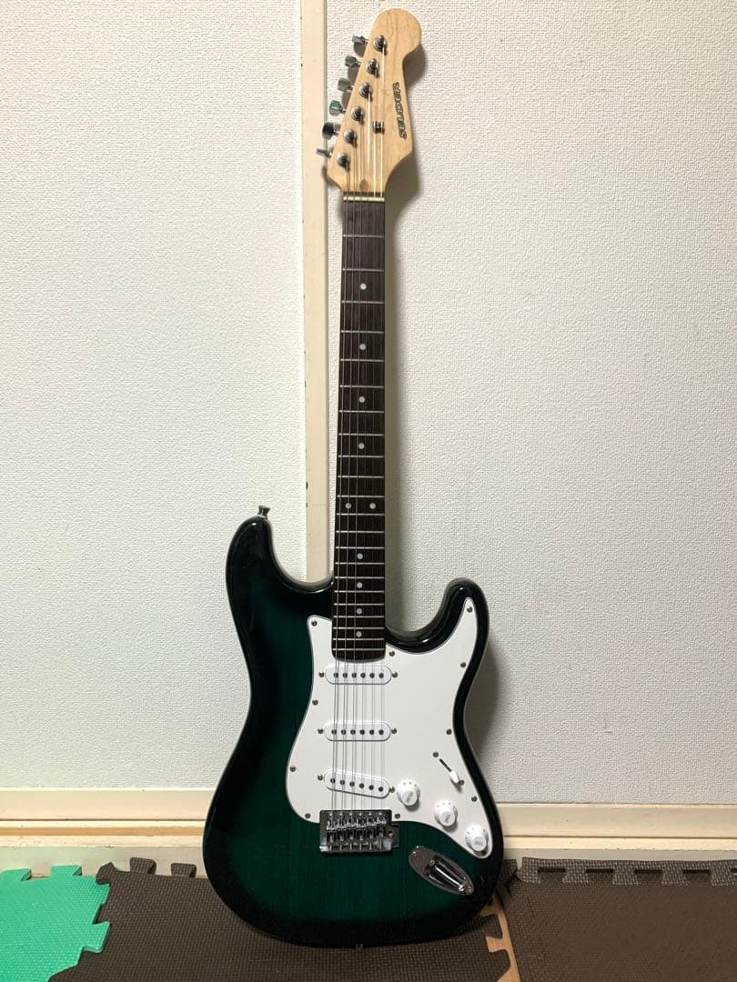 SELDER セルダー ストラトキャスター タイプ 緑系 エレキギター ST
