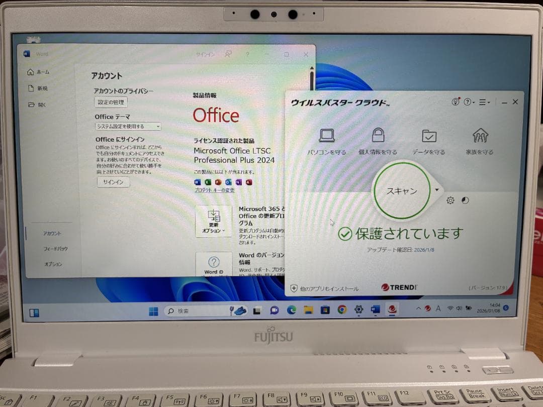 その他ノートPC本体 UH75/D3 Win11Pro+Office2024 i7/8GB/256GB