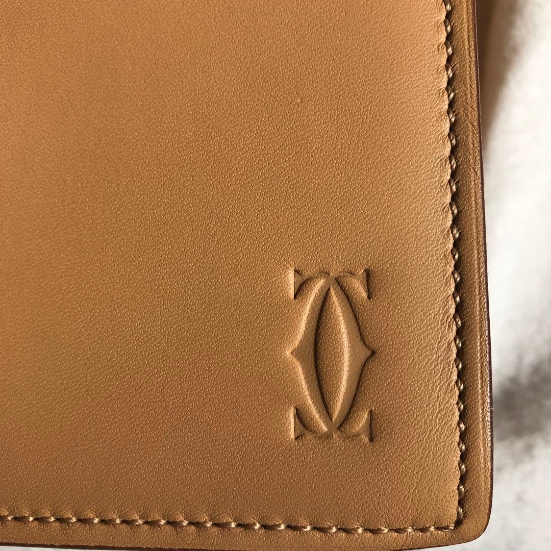カルティエCartier マストライン　カーフブリーフケース　ライトブラウン