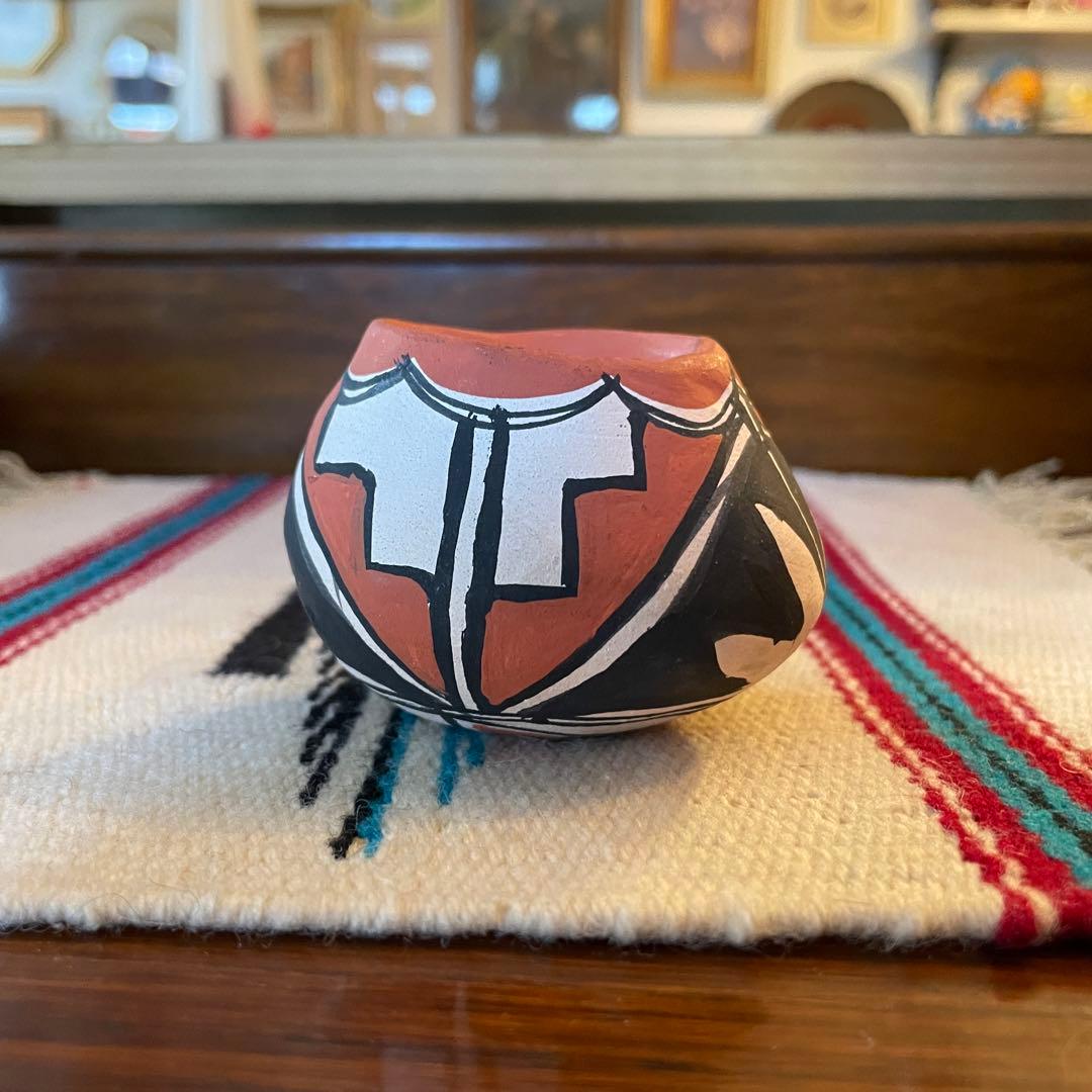 希少品！ネイティブアメリカン　navajo 壷　ナバホ族USAアンティーク古道具