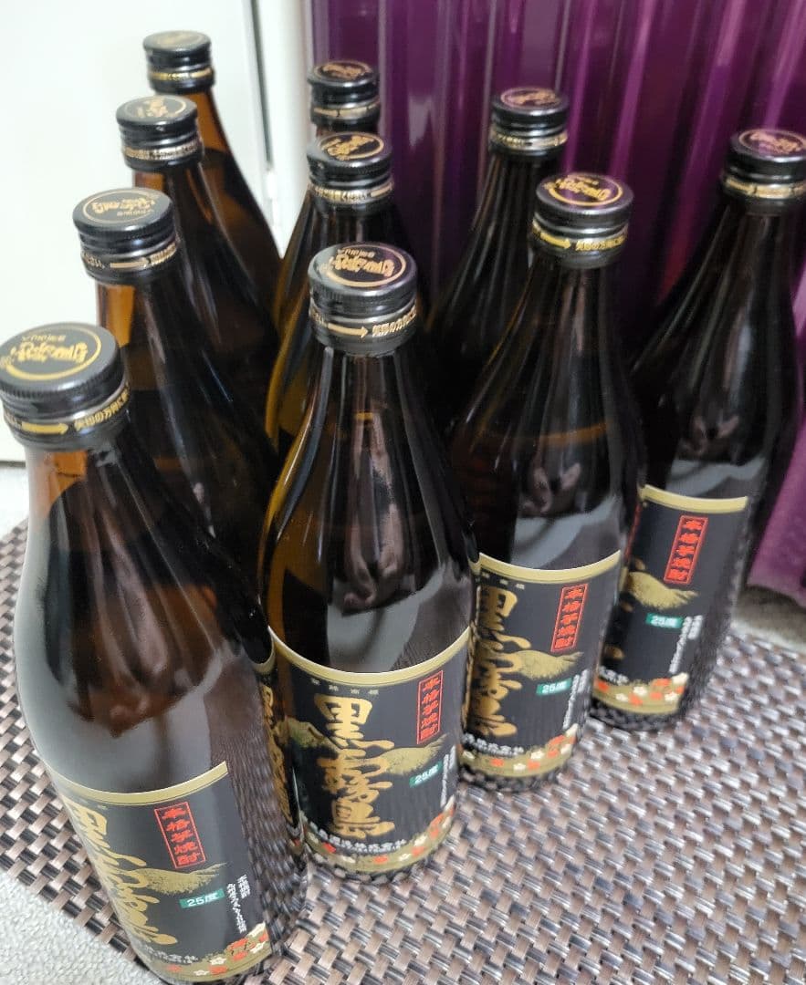 新品未開封【本格芋焼酎黒霧島】25度900ml×10本
