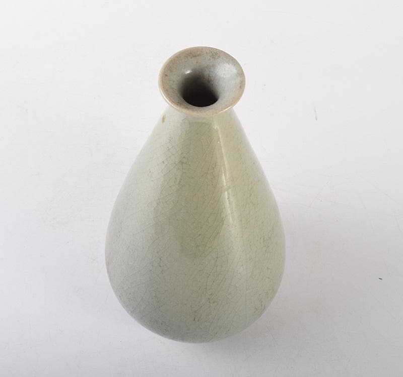 中国　明代　緑釉　嶺果緑瓶　花瓶　C　Ｒ5090