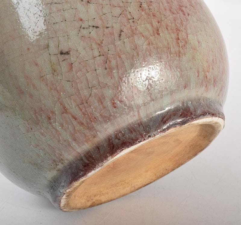 中国　明代　緑釉　嶺果緑瓶　花瓶　C　Ｒ5090