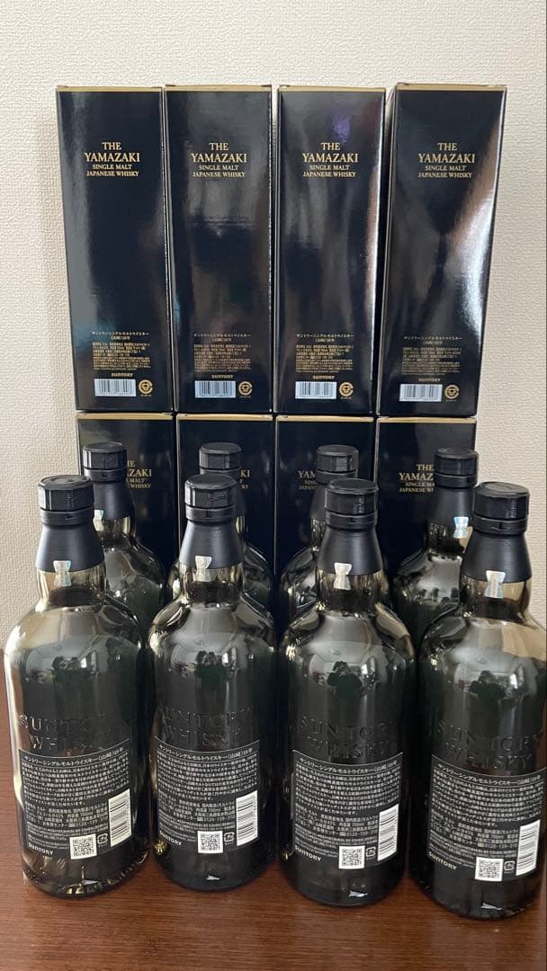 山崎 18年 空箱8.空瓶8