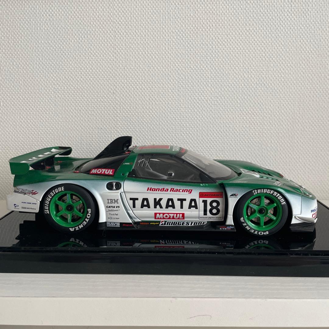 TAKATA nsx 1/18 モデルカー　autoart ショーケース付き