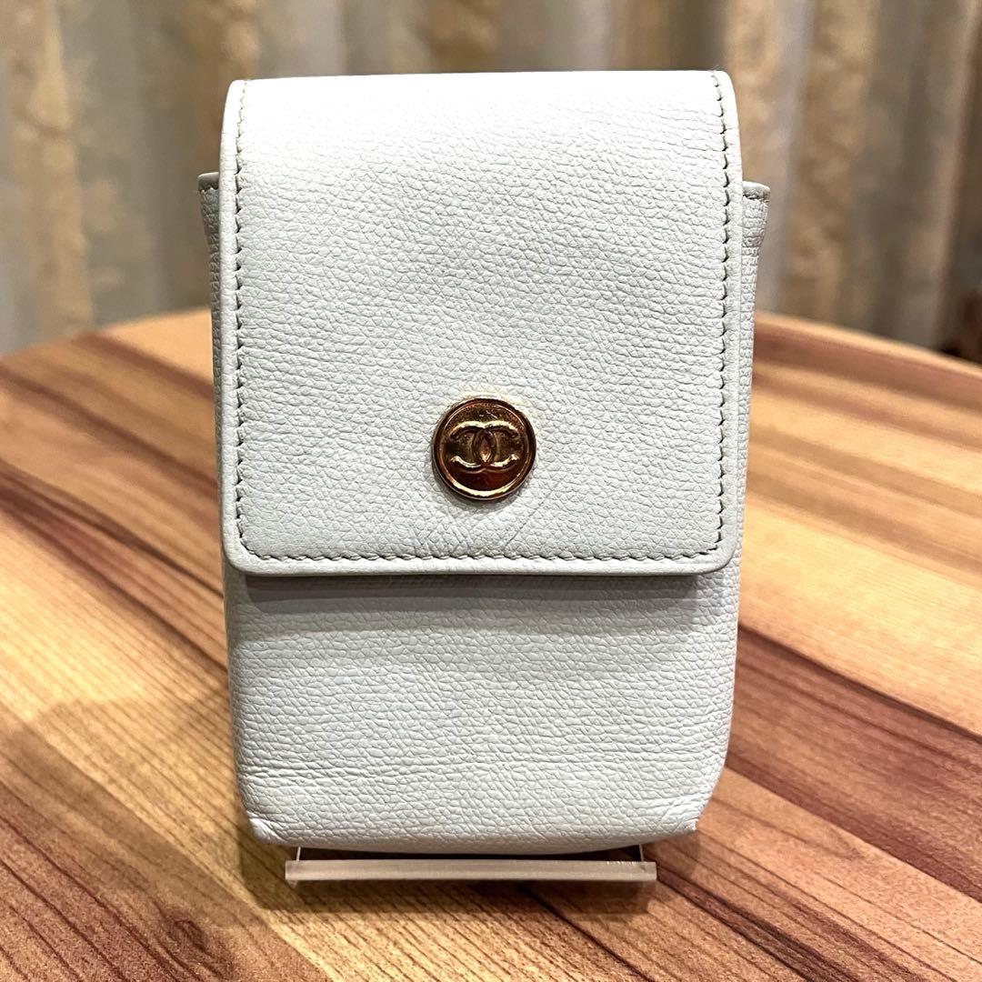✨正規品✨保証書付✨CHANEL シャネル シガレットケース 煙草ケース ブルー