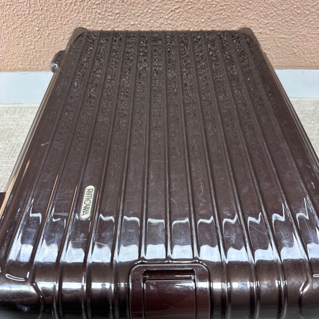 良品 リモワ サルサデラックス 33L 機内持ち込み 2輪 TSAロック 茶色