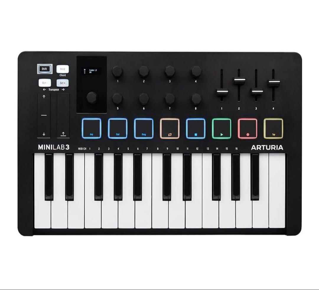 ARTURIA MIDI キーボード コントローラー MiniLab3 ブラック