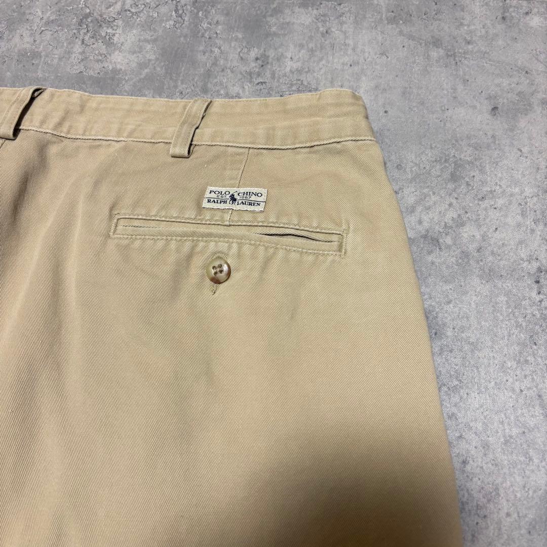 90s ポロラルフローレン　USA製 ポロチノ　チノパン　38×32