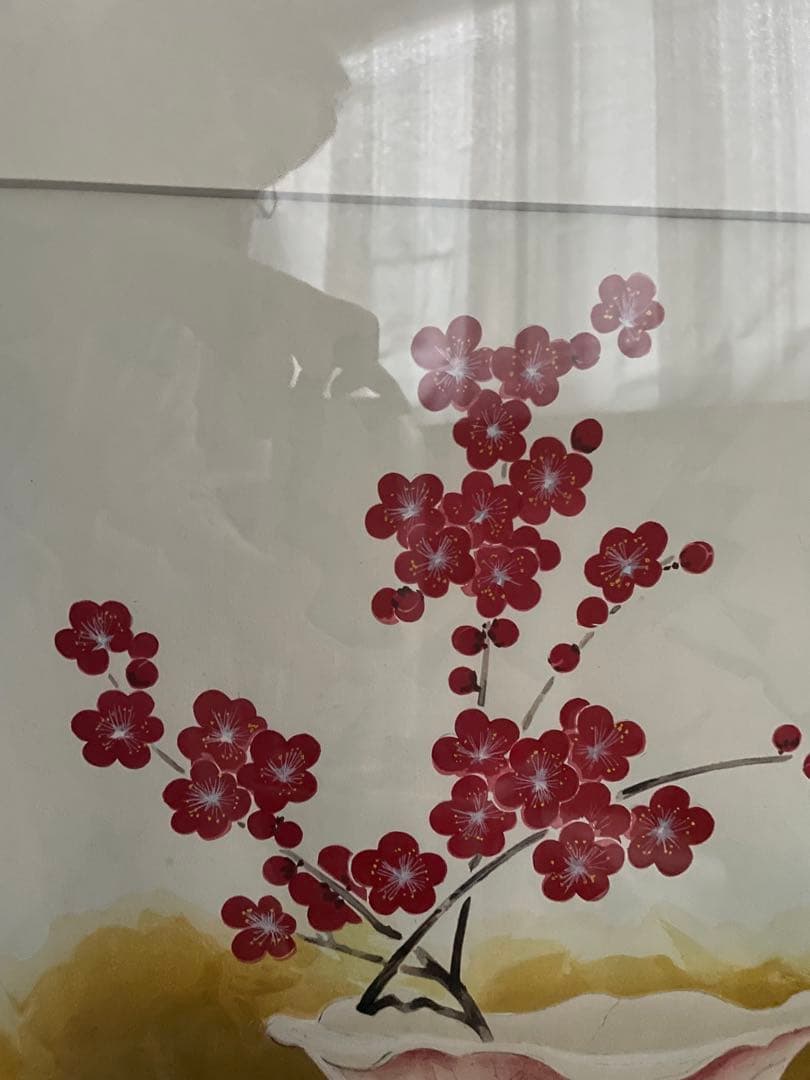 日本画家★岩田正巳【首春】木版画