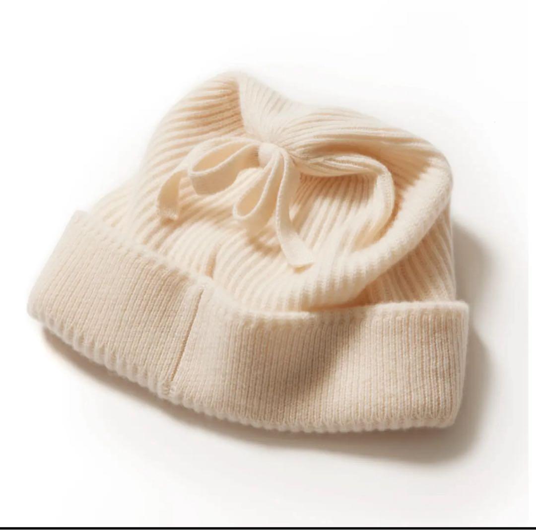 cccmalie シーマリー　カシミヤ　リボンニット帽