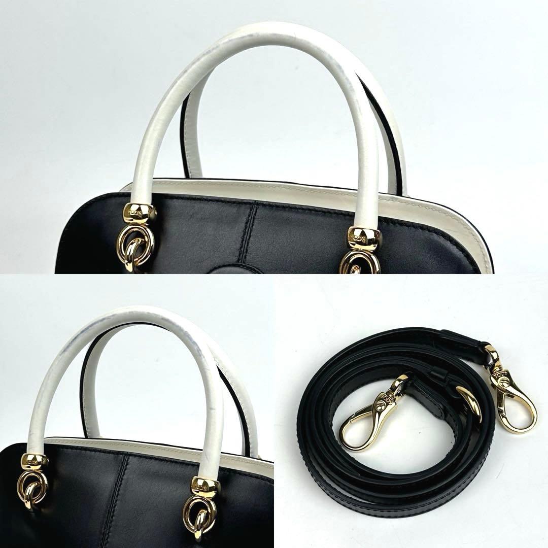 美品■トッズ セラ ハンドバッグ 2way 斜め掛け カーフレザー ゴールド金具