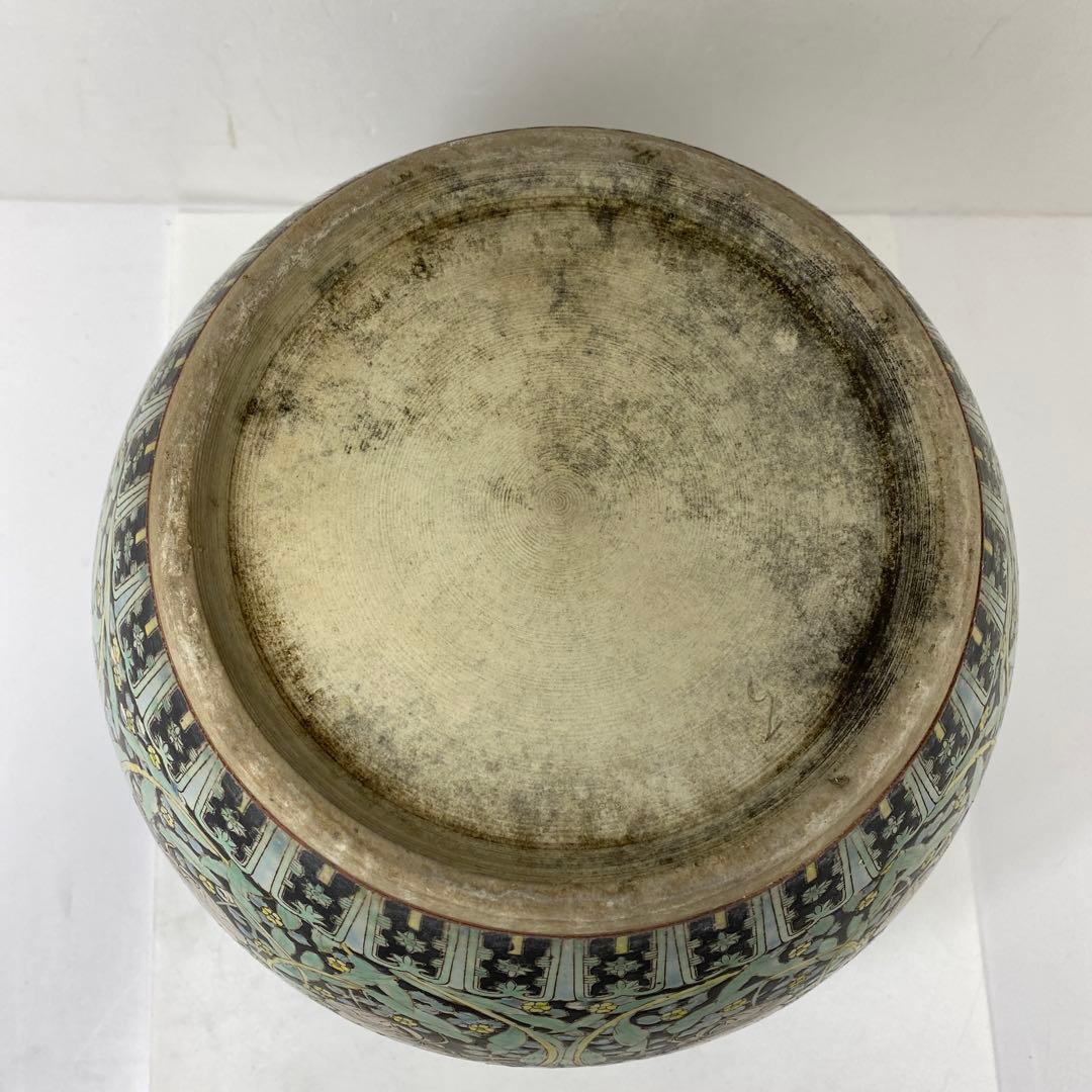 専用　中国清時代　粉彩大鉢　高さ約27㎝　タエチ　東さ7-0130☆2F