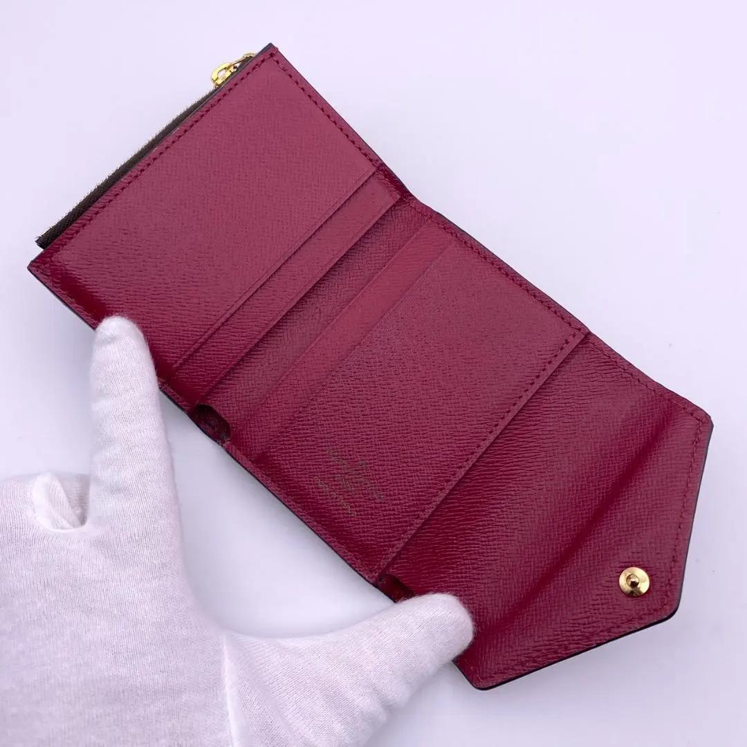 ルイヴィトン モノグラム ポルトフォイユ ゾエ フューシャ 三つ折り財布