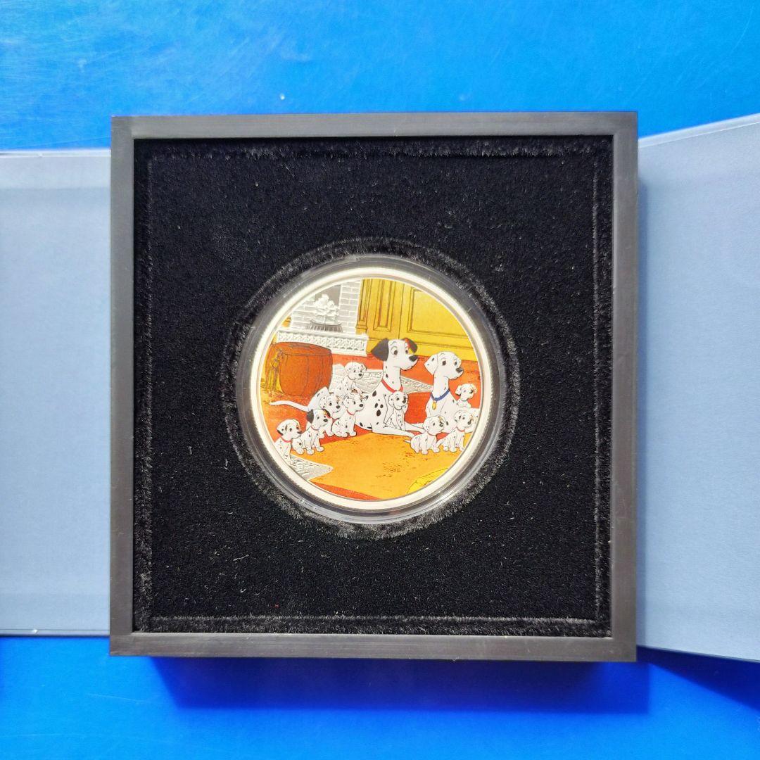 101匹わんちゃん「ファミリー」2ドルカラー銀貨（2022年ニウエ）ダルメシアン