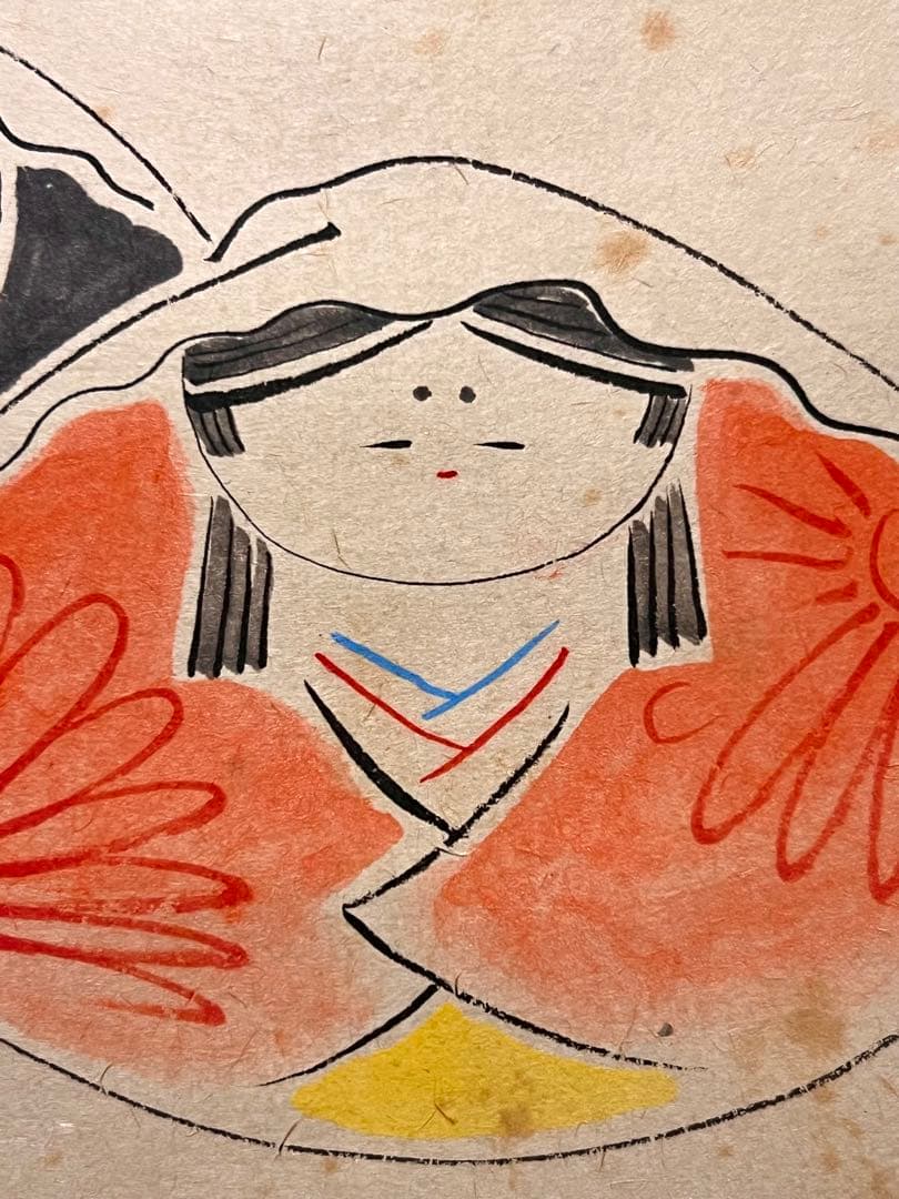 小林太玄 直筆 書 「貝雛ノ図 画賛」大徳寺 臨済宗 掛け軸 掛軸 茶掛 雛人形