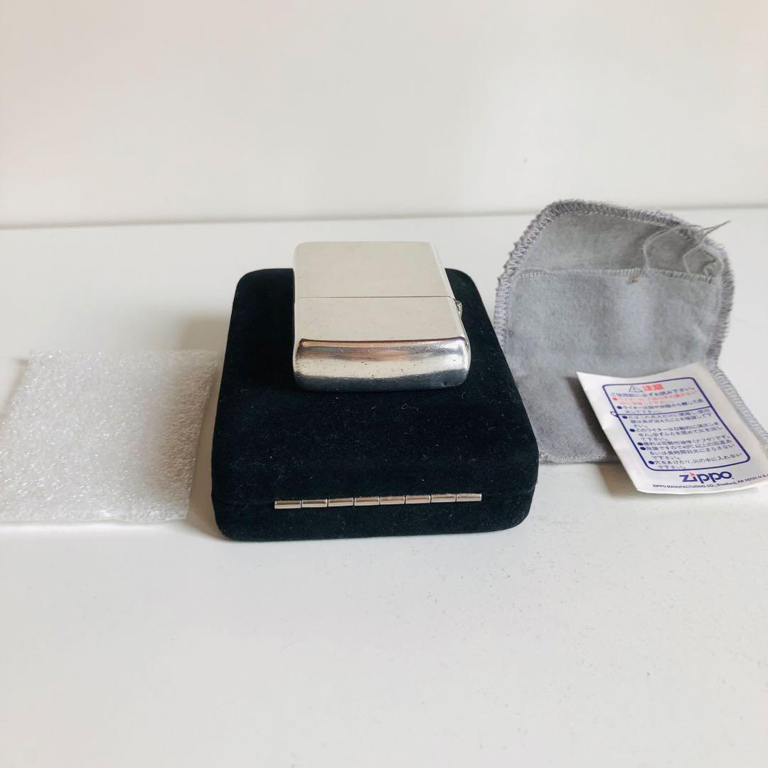 希少使用品スターリングシルバーZIPPOイタリックロゴ1980年代ZIPPO