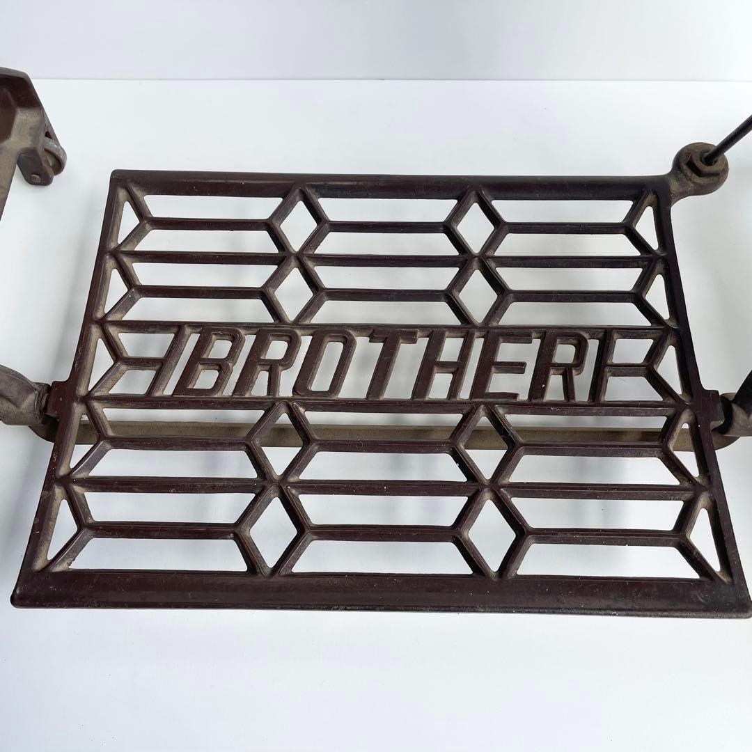BROTHER アンティークミシン ヴィンテージ 鉄脚 レトロ DIY テーブル