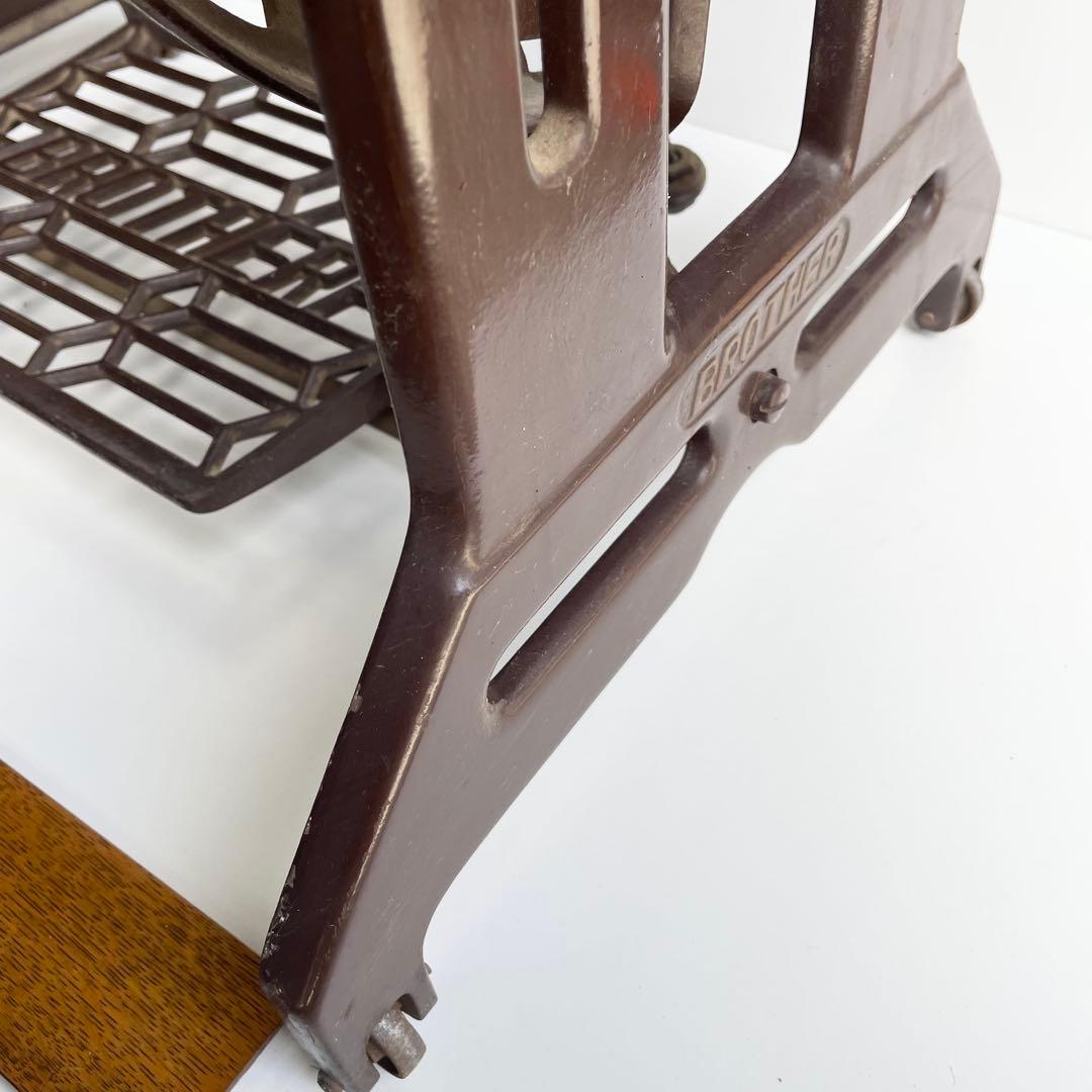 BROTHER アンティークミシン ヴィンテージ 鉄脚 レトロ DIY テーブル