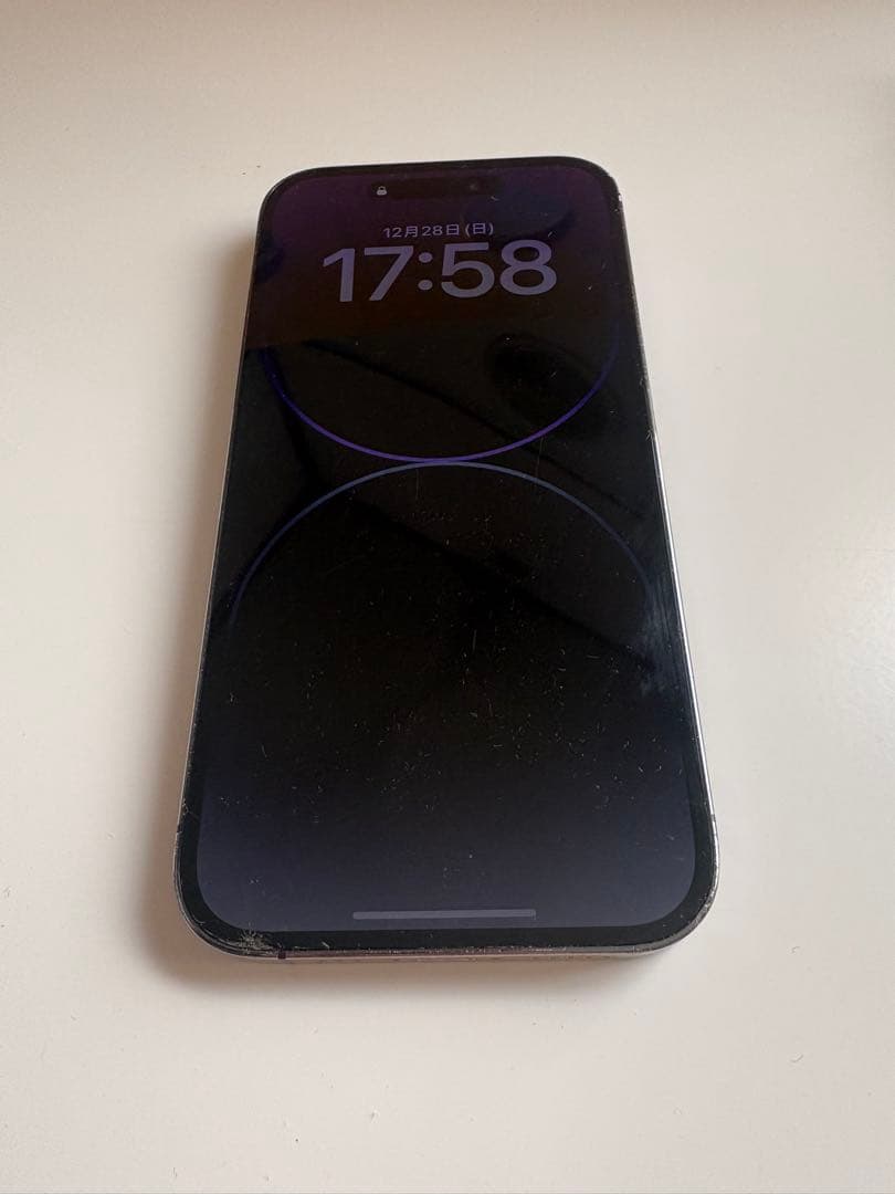 Apple iPhone14Pro 128GB ディープパープル 本体+ケーブル