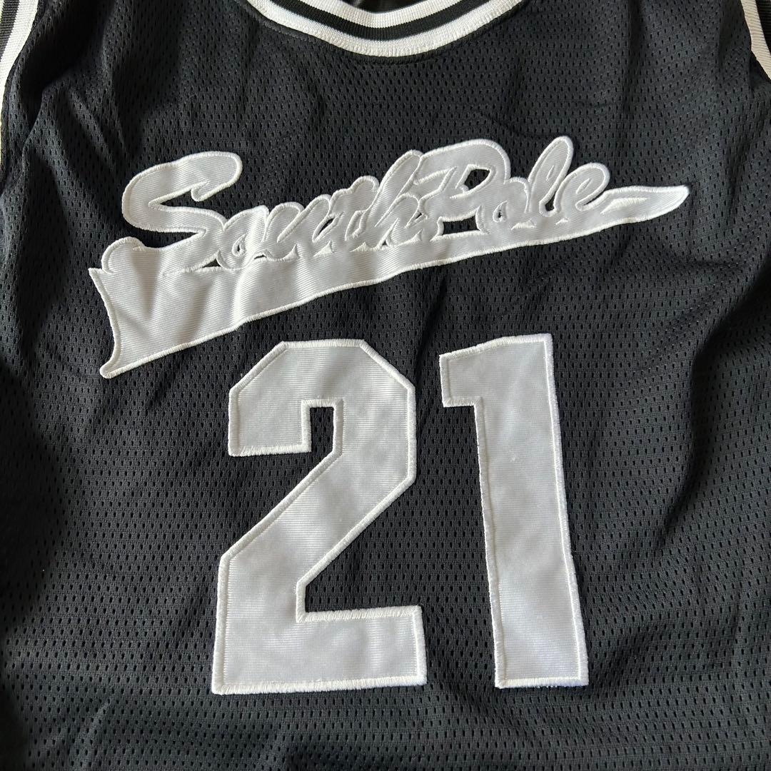 SOUTH POLE サウスポール タンクトップ 黒 L メッシュ ヒップホップ