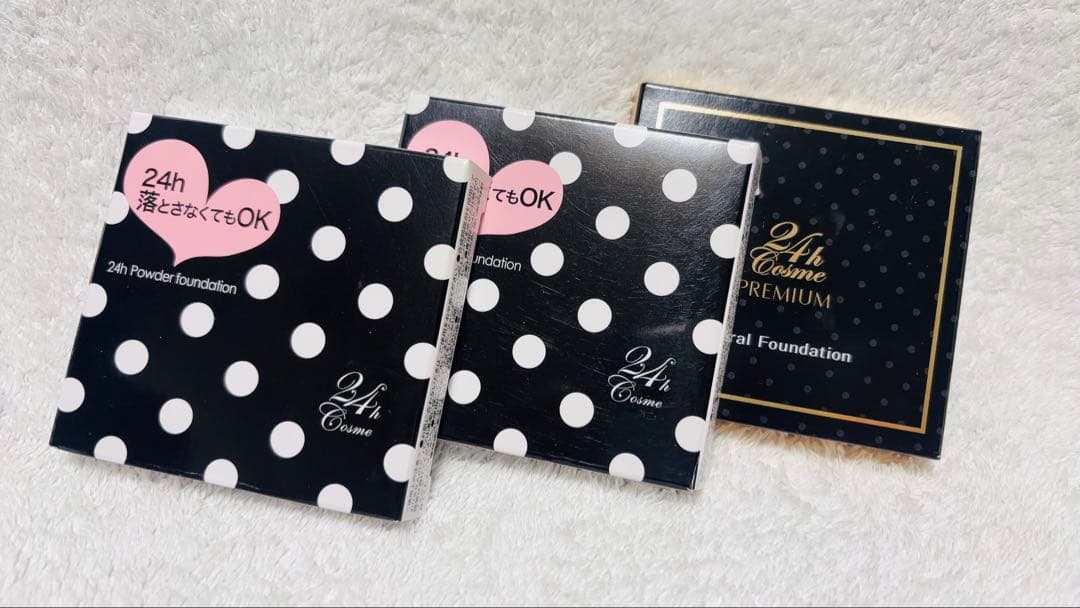 24h cosme パウダーファンデーション　ナチュラルオークル　3個セット