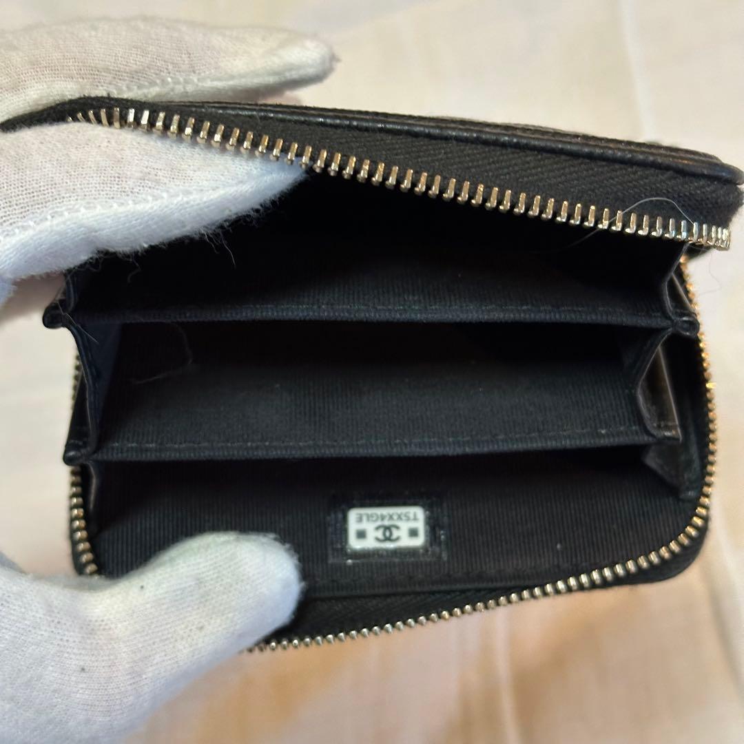 CHANEL ボーイズシャネル　ケース　G金具　キャビアスキン