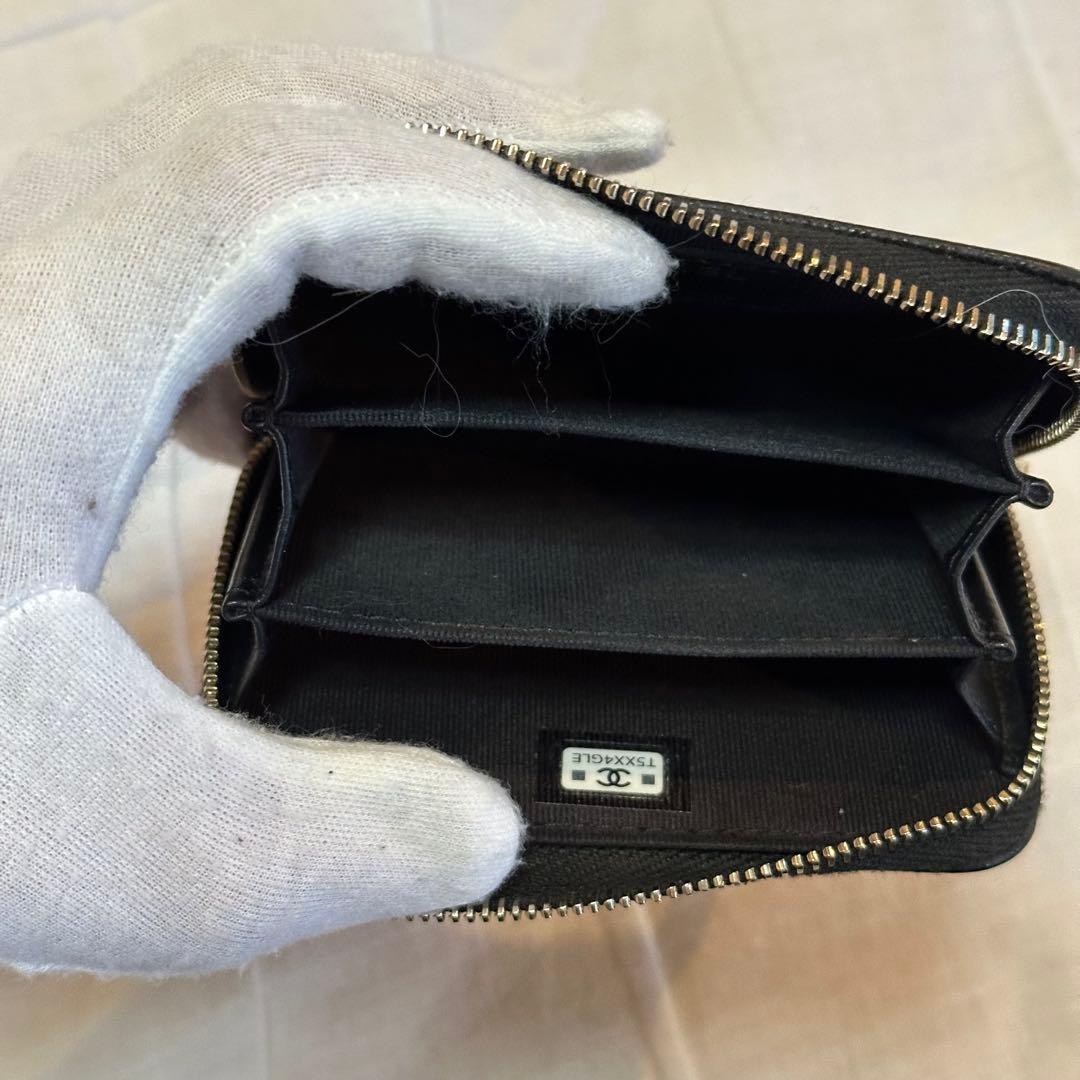CHANEL ボーイズシャネル　ケース　G金具　キャビアスキン