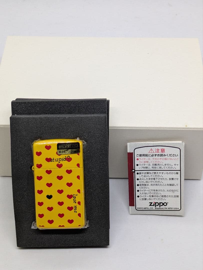 hide　イエローハート　ジッポー　スリム　未使用品　ZIPPO