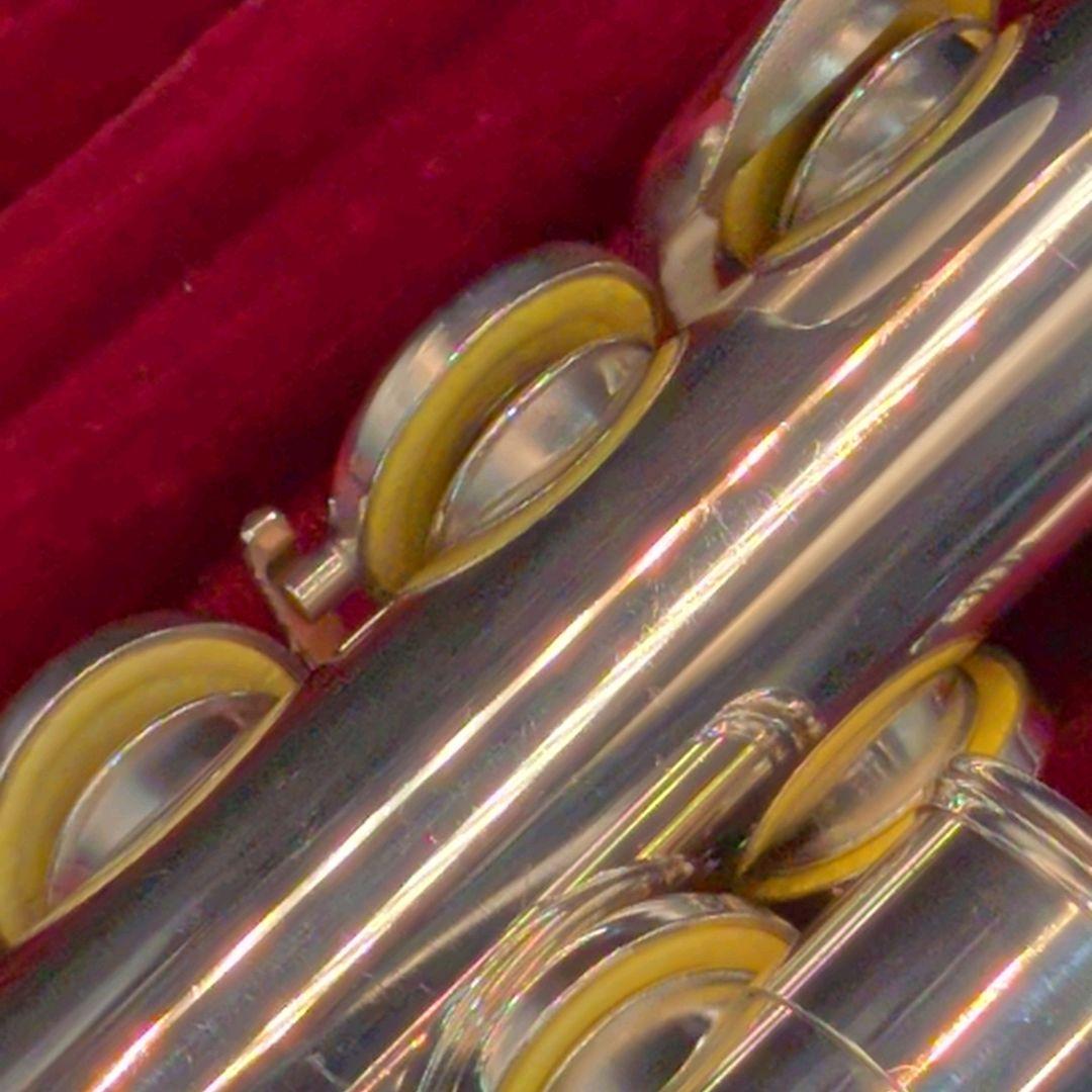 フルート　調整済　ヤマハ　YFL311（頭部管銀製Eメカ仕様銀メッキ仕上げ）