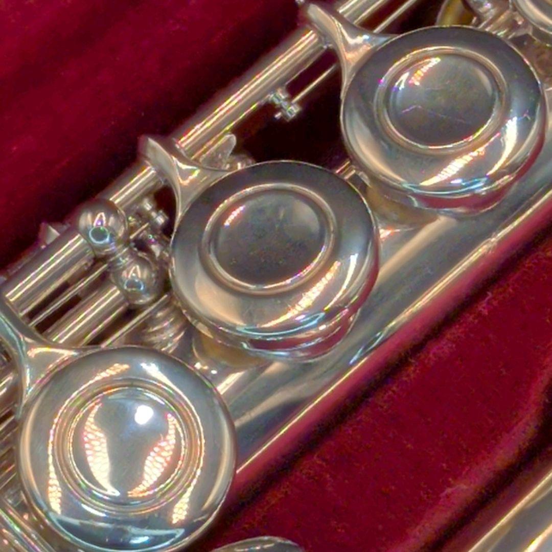 フルート　調整済　ヤマハ　YFL311（頭部管銀製Eメカ仕様銀メッキ仕上げ）