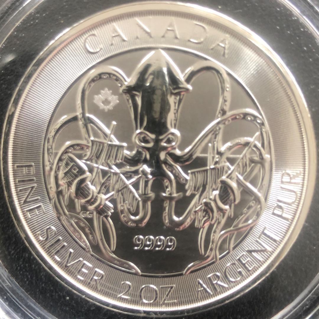 レア‼️2020年カナダ 銀貨2オンス クラーケン