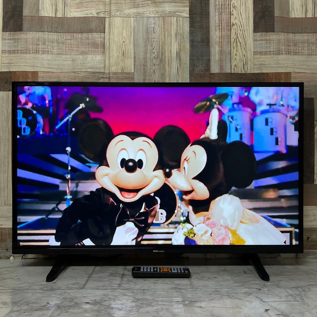 即日受渡割❣️全国送料込5年前購入DMM43型4KモニターHDMI3スピーカーリモ