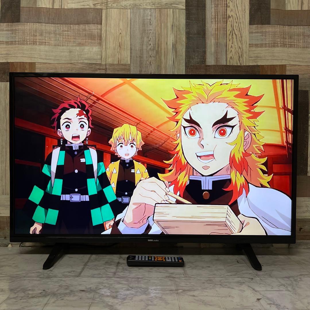 即日受渡割❣️全国送料込5年前購入DMM43型4KモニターHDMI3スピーカーリモ