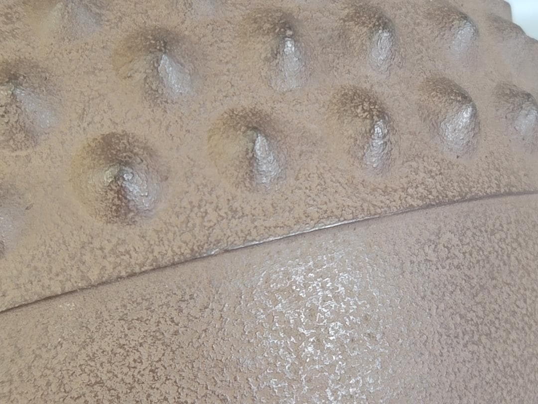 茶道具 鬼霰 手取釜 鉄砲口 鉄瓶 釜師 角谷莎村 共箱