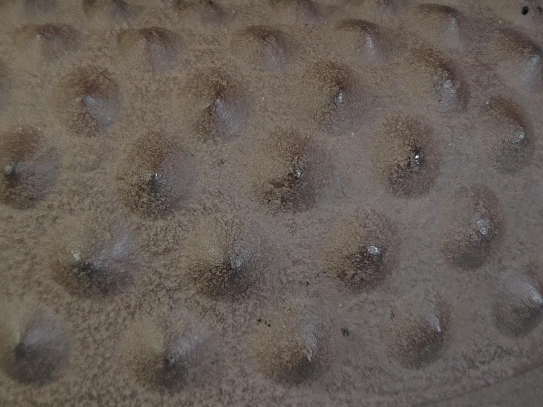 茶道具 鬼霰 手取釜 鉄砲口 鉄瓶 釜師 角谷莎村 共箱