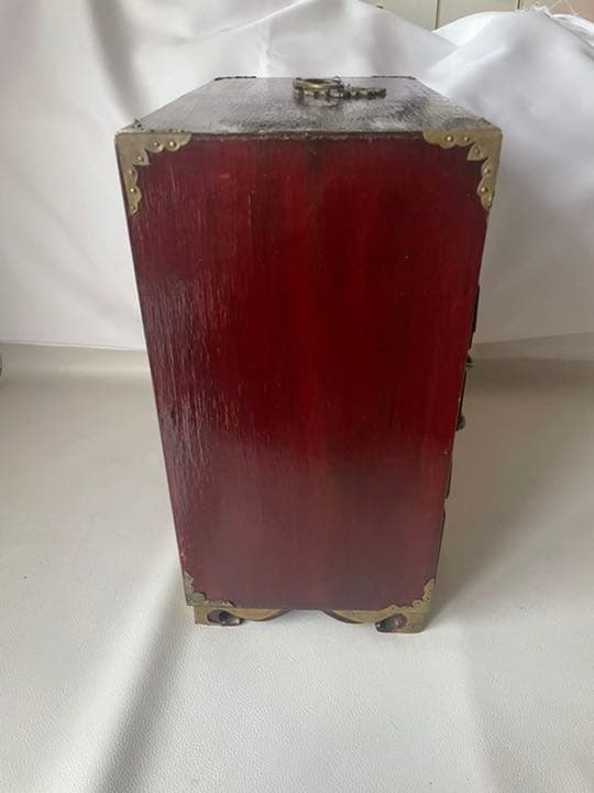 手付き 小型 箪笥 小引き出し 理療家具様式 中国式 船箪笥 掛硯