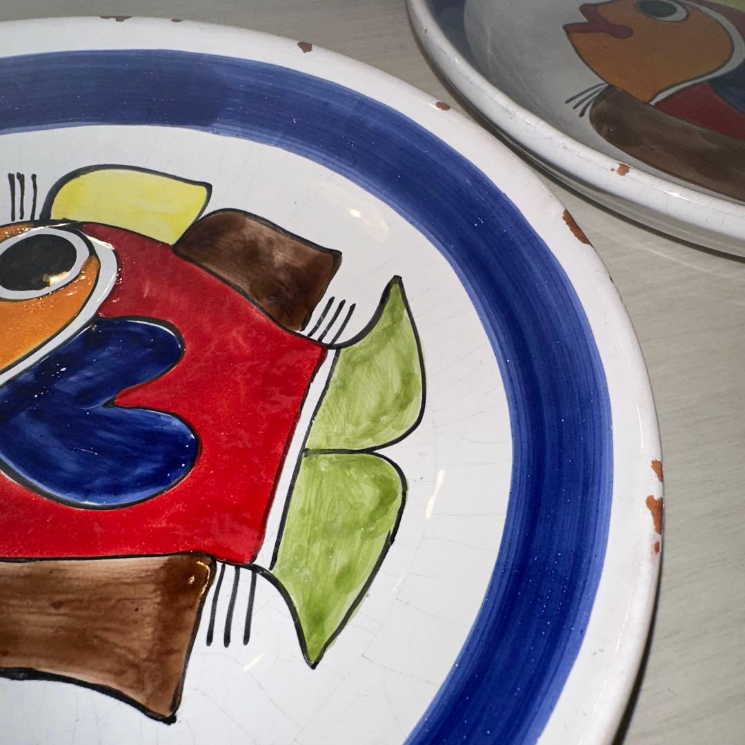 Nino Parrucca ニーノパルッカ シチリア職人 スパゲティ皿セット