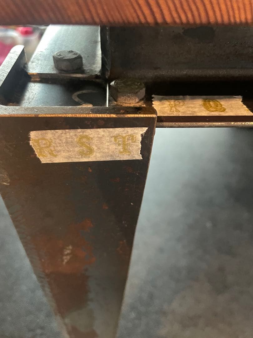 横山　ダイニングテーブル　アイアン　ダークブラウン