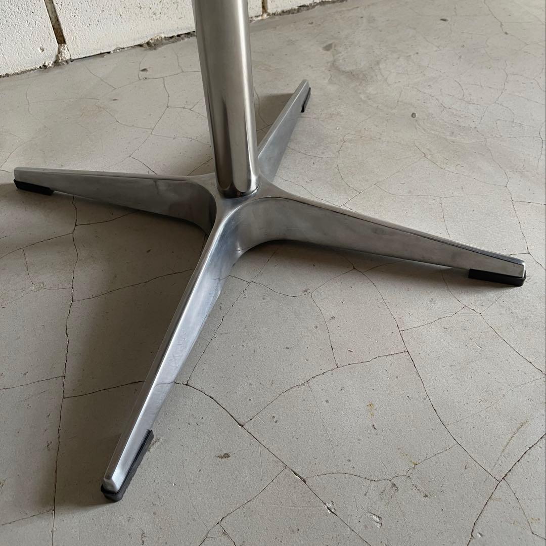 ラウンドテーブル　シェルチェア 3点セット　ミッドセンチュリー　カフェテーブル