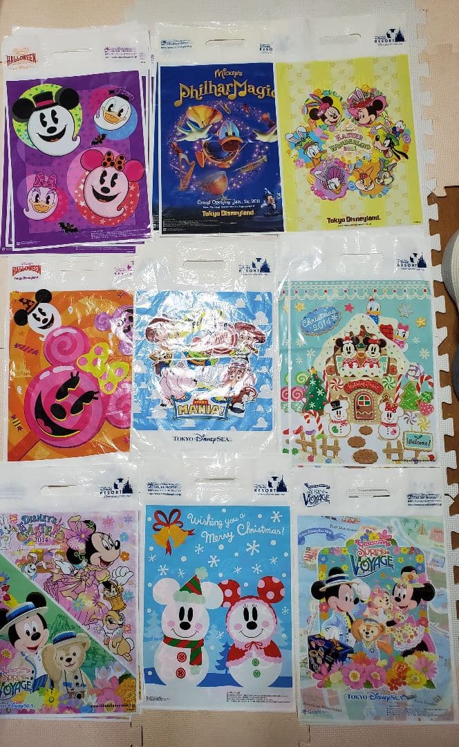 ディズニーリゾート 500枚以上 ショッパー レジ袋 おみやげ袋 ランド シー